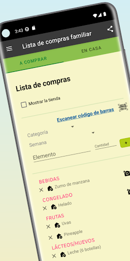 Vista previa de la aplicación