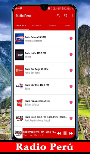 Android application Radio Peru AM FM screenshort