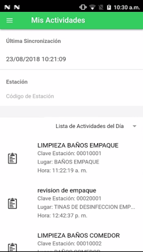 Control de Inocuidad Screen 2