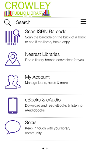 Android application Crowley Public Library screenshort