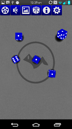 Android application Crazy Virtual Dice 3D screenshort
