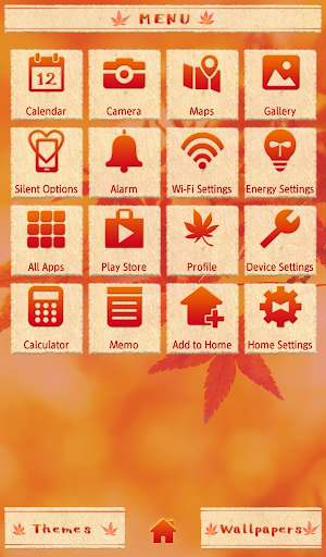 Crimson Autumn Theme Screen 2