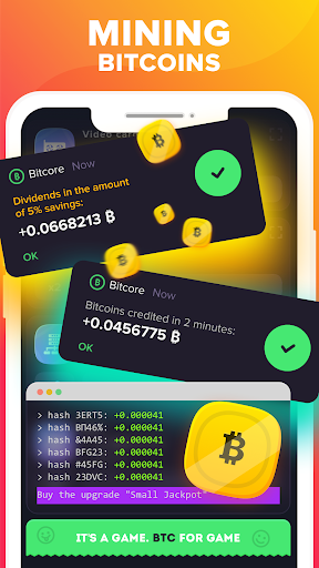 Screenshot of Bitcore: the Crypto idle game