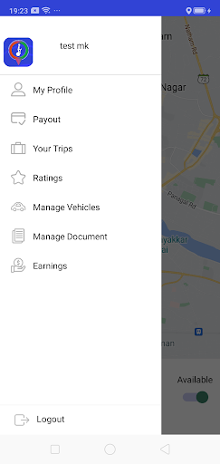 Ryde Driver Screen 2
