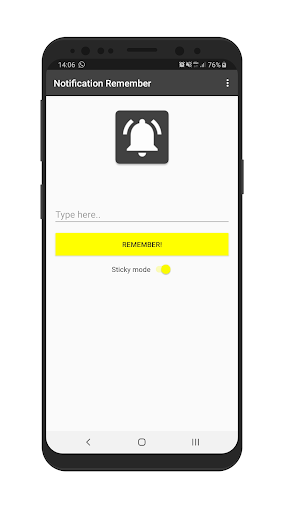 Android application Izy Notes - Notes in StatusBar screenshort