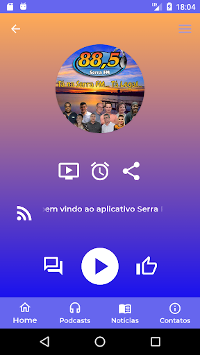 Android application Rádio Serra da Boa Esperança screenshort