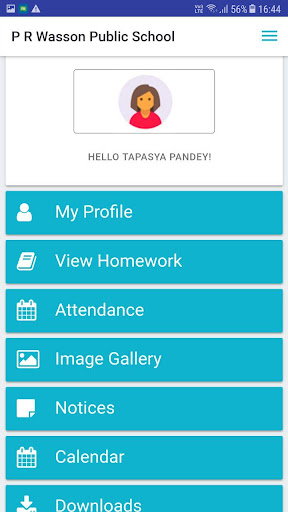 Dr. P R Wasson School Student Screen 2