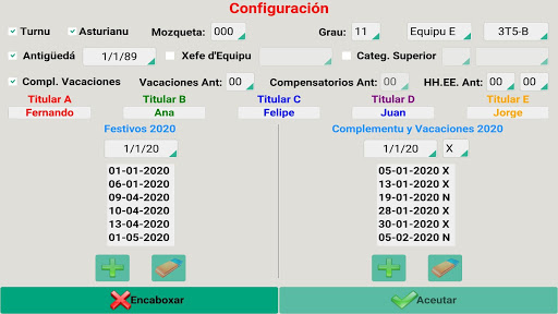Calendariu Llaboral Screen 3