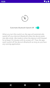 Automatic Bluetooth Switch Off