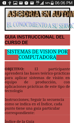 Android application Vision por Computadora screenshort