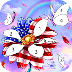 Cover Image of Herunterladen Independence day-Paint by Number&Happy coloring 1.0.29 APK