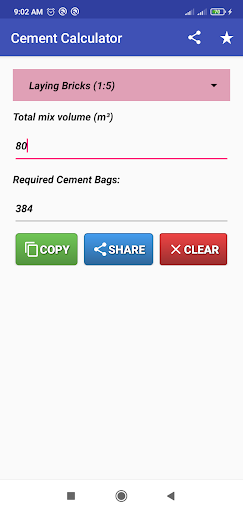 Concrete Block Calculator Screen 3