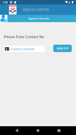 Android application CBACS Visit - HPCL screenshort