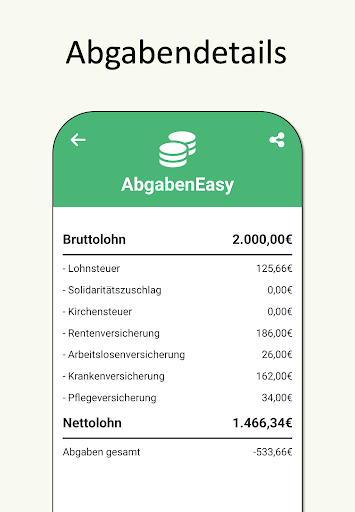 AbgabenEasy - Brutto Netto Screen 2