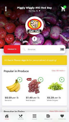 Android application Hometown Piggly Wiggly screenshort