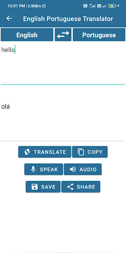 English Portuguese Translator