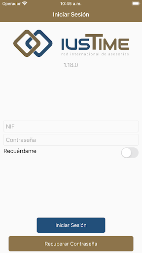 Android application iusTime BiLOOP screenshort