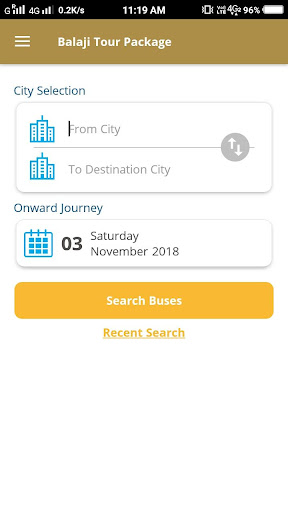 Balaji Tour Package Screen 3