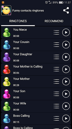Funny Contacts Ringtones Screen 2