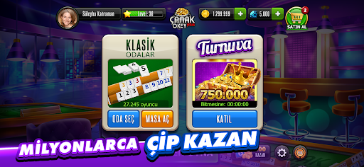 Çanak Okey Plus - Eşli & Canlı screenshot 3