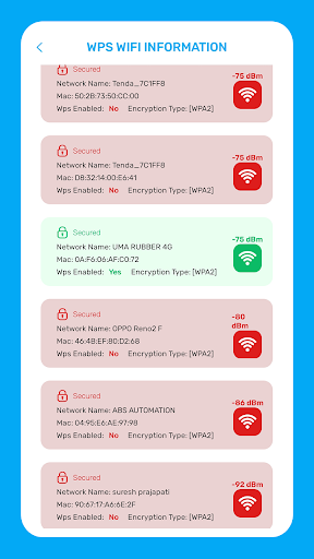 WIFI Analyzer - WPS WPA Tester Screen 2