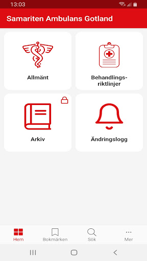 Android application Samariten Ambulans Gotland screenshort