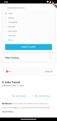 Android application Inductus Job screenshort