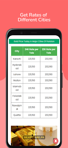 Gold Rate Pakistan - Live Gold Screen 3