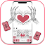 Skeleton Love Heart Keyboard Background