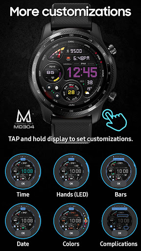 MD304 Digital watch face screenshot 19