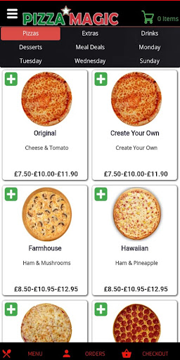 Android application Pizza Magic Clevedon screenshort