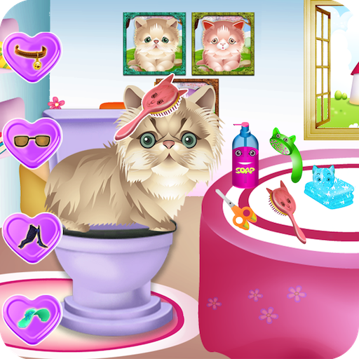 Cute Kittens Hairstyles Games logo