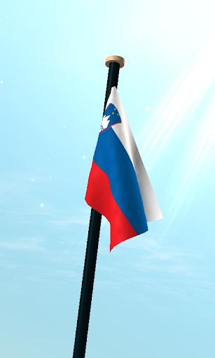 Slovenia Flag 3D Wallpaper Screen 3
