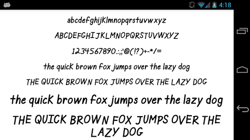 Comic Fonts Message Maker Screen 3