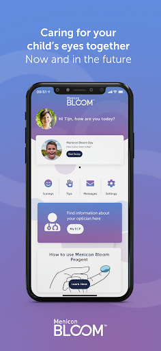 Android application Menicon Bloom™ screenshort