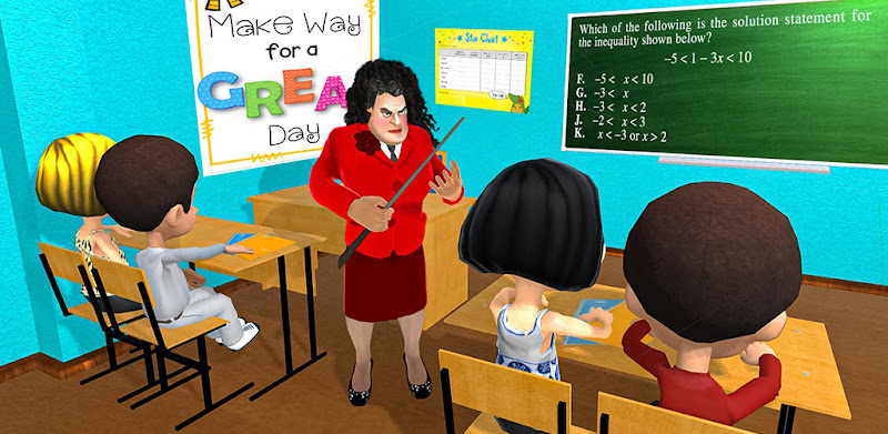 Scary Teacher Creepy Games: 3D Evil Teacher House