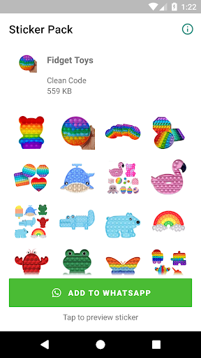 Stickers Fidget Toys - Pop It Screenshot 1 - AppWisp.com