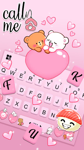 Pink Teddy Love Theme Screen 3