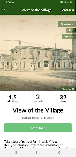 Android application Historic Farmingdale Village screenshort