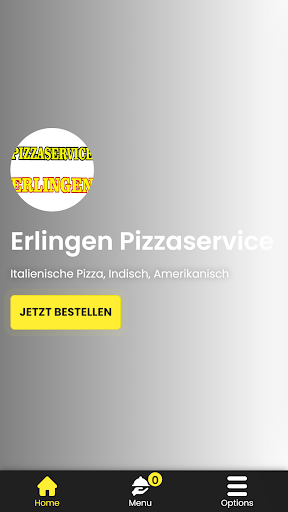 Android application Erlingen Pizzaservice screenshort