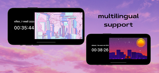City Pop Clock.70s-80s anime Screen 2