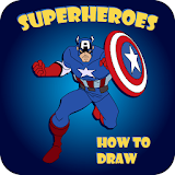 Draw a cartoon superhero icon