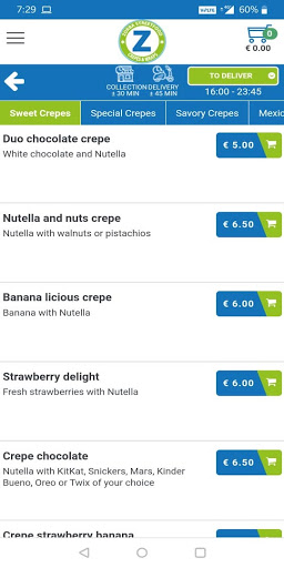 Android application Zorba Streetfood - Officieel screenshort