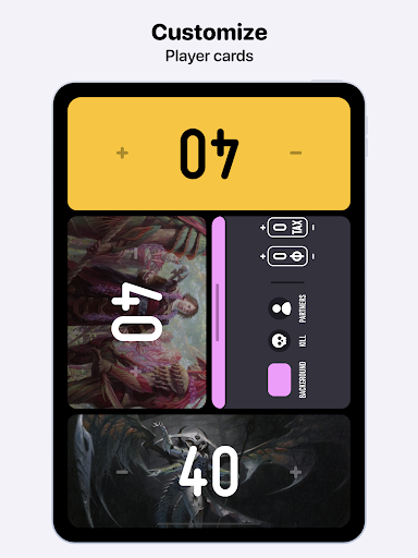 MTG Life Counter App: Lotus Screenshot