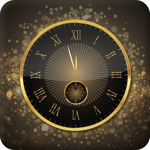 Gold Clock : Analog Clock Live