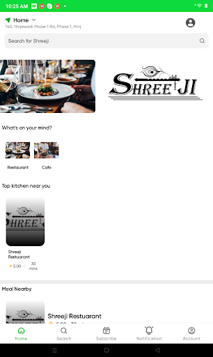 Storeza food delivery app