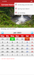 Suriname Kalender
