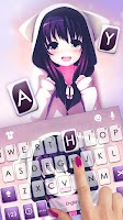 screenshot of Anime Cat Girl Keyboard Background