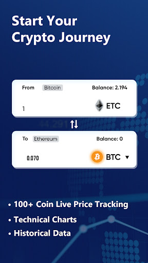 Android application Crypto Base - BTC, ETH & BCH screenshort