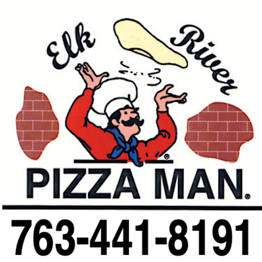 Elk River Pizza Man logo